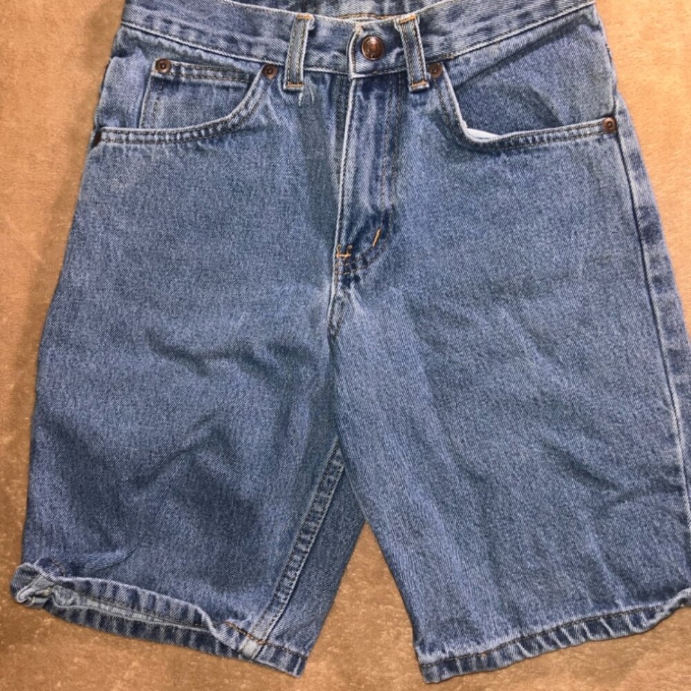 High Sierra Registered Boy 10 Blue Denim Cotton 5 Pocket Vintage 90s Shorts